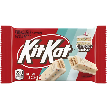 KitKat - Birthday Cake Flavoured Wafer Candy Bar 42g